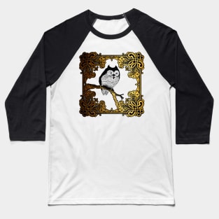 Owly in gold. Baseball T-Shirt